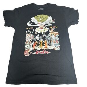 Y2K Black Green Day Dookie T-Shirt Size M Late 90s 2000s Band Punk Alternative